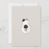 Schattigee katten baby shower kaart (Achterkant)