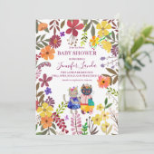 Schattigee katten Baby shower uitnodiging (Staand voorkant)