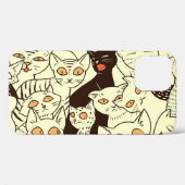 Schattigee katten  behangpatroon Case-Mate iPhone case (Achterkant (horizontaal))
