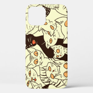 Schattigee katten  behangpatroon Case-Mate iPhone case