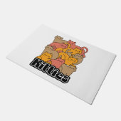 Schattigee Katten Design - Schattige Cat Art Deurmat (Schuin)
