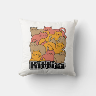 Schattigee Katten Design - Schattige Cat Art Kussen