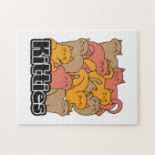 Schattigee Katten Design - Schattige Cat Art Legpuzzel (Horizontaal)