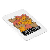 Schattigee Katten Design - Schattige Cat Art Magneet (Rechterzijde)