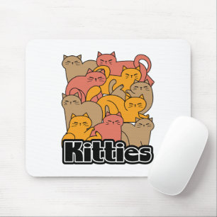 Schattigee Katten Design - Schattige Cat Art Muismat