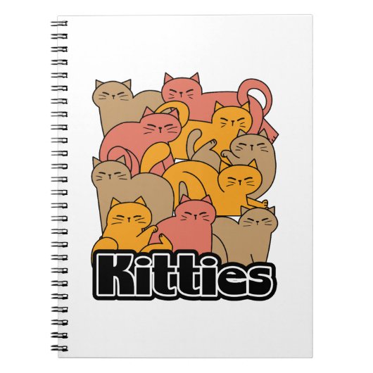Schattigee Katten Design - Schattige Cat Art Notitieboek (Voorkant)