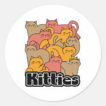 Schattigee Katten Design - Schattige Cat Art