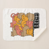 Schattigee Katten Design - Schattige Cat Art Sherpa Deken (Voorkant (horizontaal))