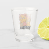 Schattigee Katten Design - Schattige Cat Art Shot Glas (Achterkant)
