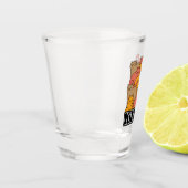 Schattigee Katten Design - Schattige Cat Art Shot Glas (Links)