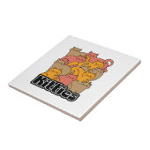 Schattigee Katten Design - Schattige Cat Art Tegeltje (Zijkant)