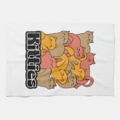 Schattigee Katten Design - Schattige Cat Art Theedoek (Horizontaal)