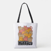 Schattigee Katten Design - Schattige Cat Art Tote Bag (Achterkant)