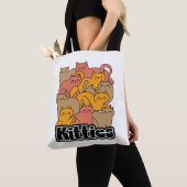 Schattigee Katten Design - Schattige Cat Art Tote Bag (Dichtbij)