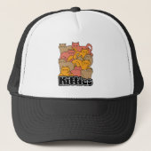 Schattigee Katten Design - Schattige Cat Art Trucker Pet (Voorkant)