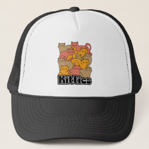 Schattigee Katten Design - Schattige Cat Art Trucker Pet