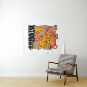 Schattigee Katten Design - Schattige Cat Art Wandkleed (In Situ (horizontaal))
