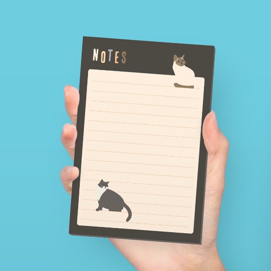 Schattigee katten donkergrijs gevoerd post-it® notes