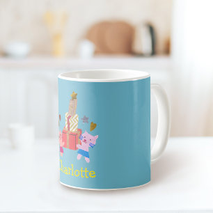 Schattigee katten en cadeaus Blauwe Naam Koffiemok