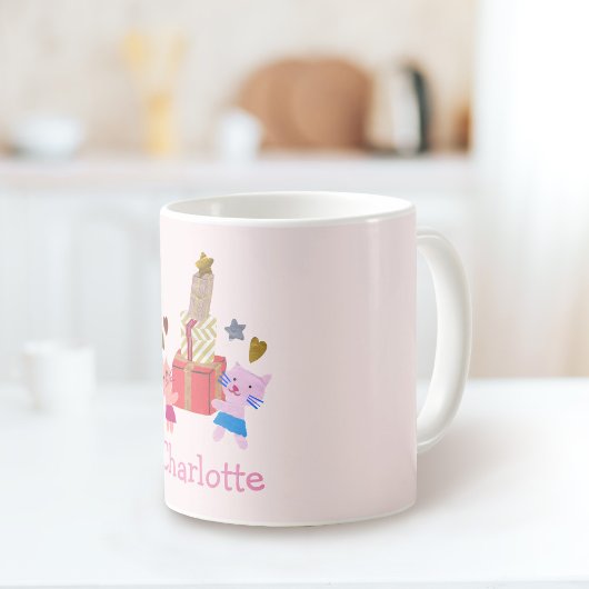 Schattigee katten en cadeaus | Roze Naam Mok