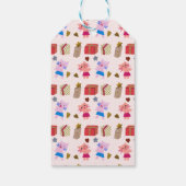 Schattigee katten en cadeaus | Roze Verjaardagsfee Cadeaulabel (Achterkant)