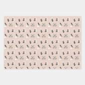 Schattigee katten en geesten Halloween Inpakpapier Vel (Voorkant 2)