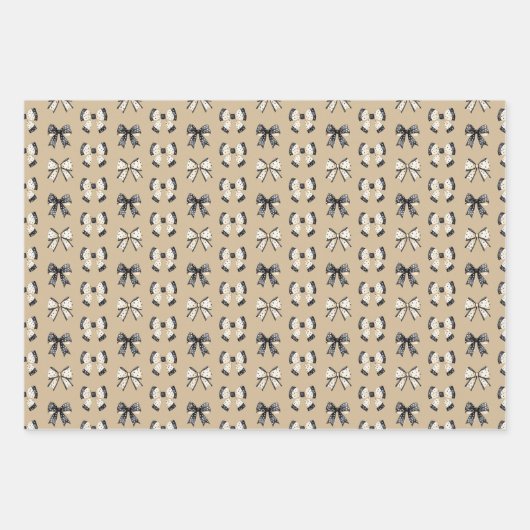 Schattigee katten en geesten Halloween Inpakpapier Vel (Voorkant)