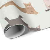 Schattigee katten en Planten Cadeaupapier (Rol Hoek)