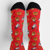 Schattigee katten en pompoenen Halloween Sokken (Top)