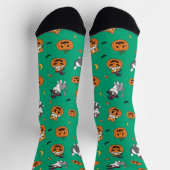Schattigee katten en pompoenen Halloween Sokken (Top)