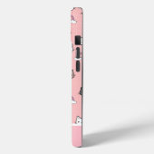 Schattigee katten en regenboogmonogram Case-Mate iPhone case (Achterkant / Links)