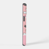 Schattigee katten en regenboogmonogram iPhone 15 case (Rechterkant)
