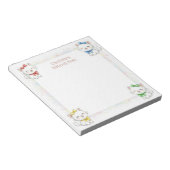 Schattigee katten gepersonaliseerde Mitswa Notes-N Notitieblok (Schuin)