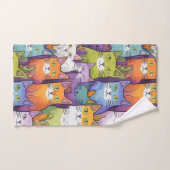 Schattigee katten, grillen op een handdoek (Handdoek)