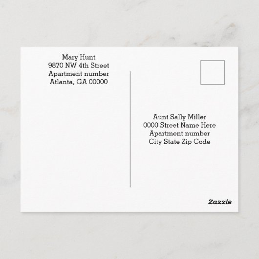 Schattigee katten in de tuin briefkaart (Achterkant)