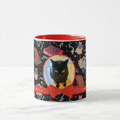 Schattigee katten in kerstdozen gepersonaliseerde mok (Midden)