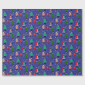 Schattigee katten in lelijke kersttruien cadeaupapier (Vlak)