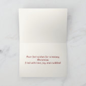 Schattigee katten in Santa Hats Vrolijk kerstontwe Kaart (Binnen)