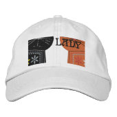 Schattigee Katten Kat Dame Geborduurd Pet (Voorkant)