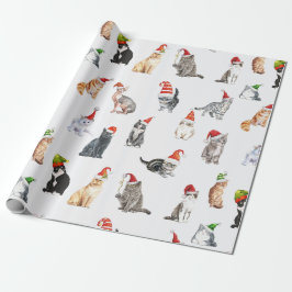 Schattigee Katten Kerst Wrapping Papier