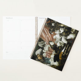 Schattigee Katten Kittens  Kunst Naam Monogram 202 Planner