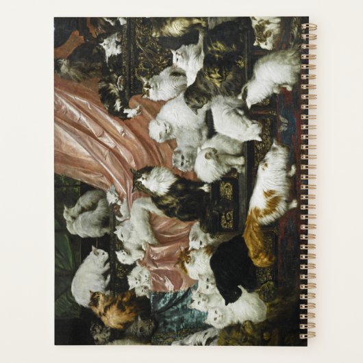 Schattigee Katten Kittens Kunst Naam Monogram 202 Planner (Achterkant)