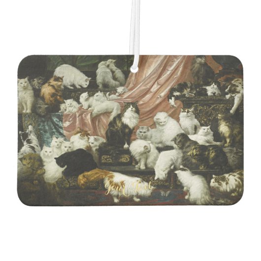 Schattigee Katten Kittens  Kunst Schilderen Katten Luchtverfrisser (Achterkant)