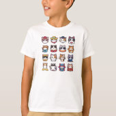 Schattigee katten met bril T-Shirt (Voorkant)
