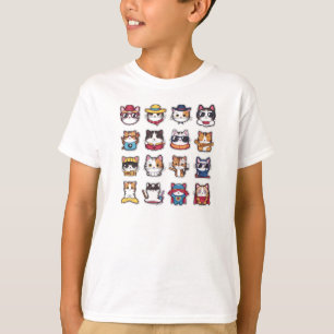 Schattigee katten met bril T-Shirt