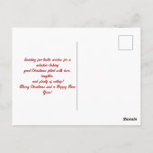 Schattigee katten met kerstmutsen briefkaart (Achterkant)