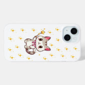 Schattigee katten met toverstaf hart sterren Case-Mate iPhone case (Achterkant (horizontaal))