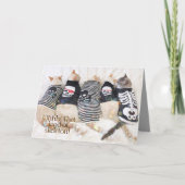 Schattigee Katten Ohhh! Een soort skelet van Hallo Kaart (Voorkant)