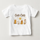 Schattigee katten op Swings Baby Bodysuit (Voorkant)