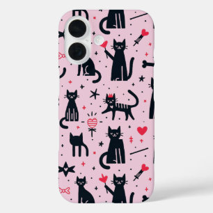 Schattigee katten silhouetten iPhone / iPad case